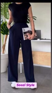 Pantalon Wide leg- Old Money